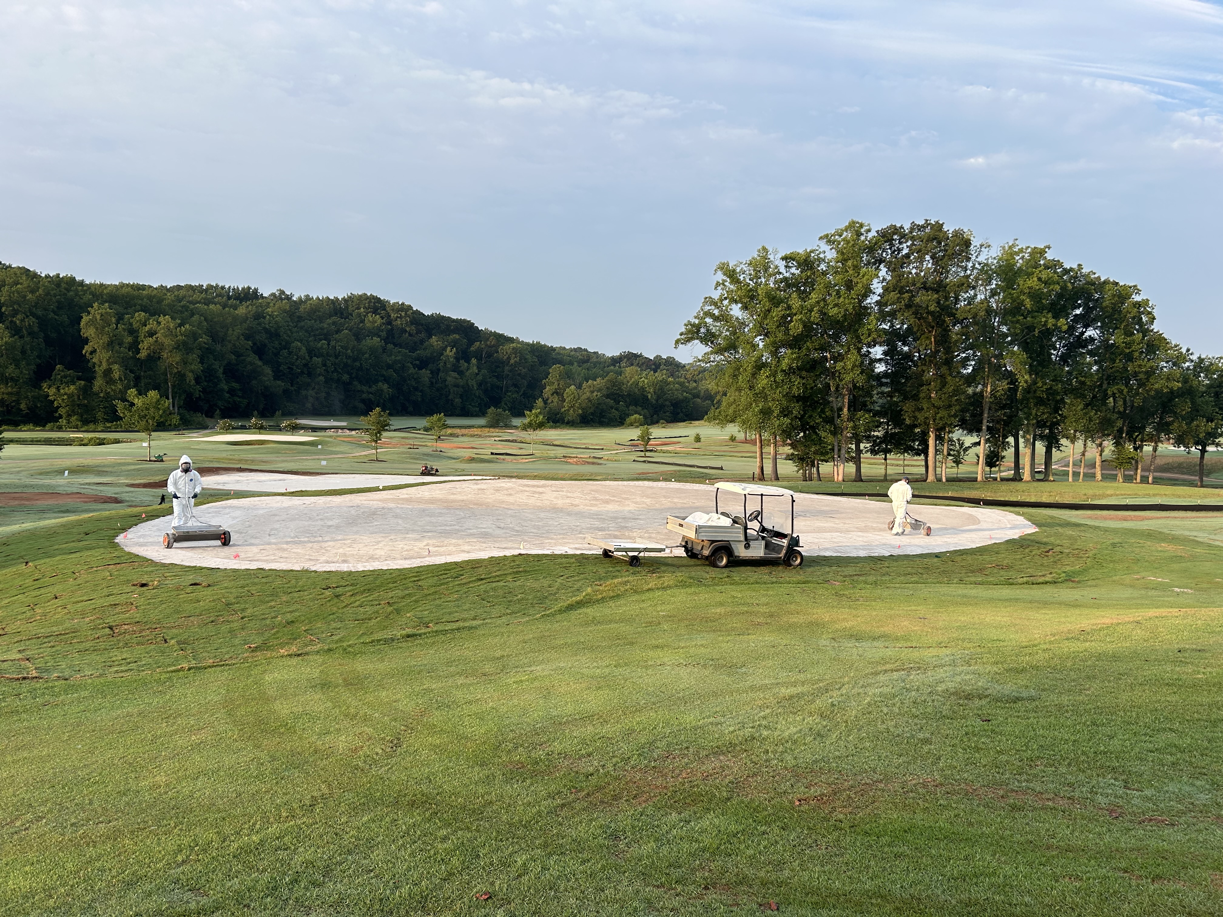 Professional golf course fumigation